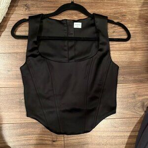 Sunday best silk style corset top